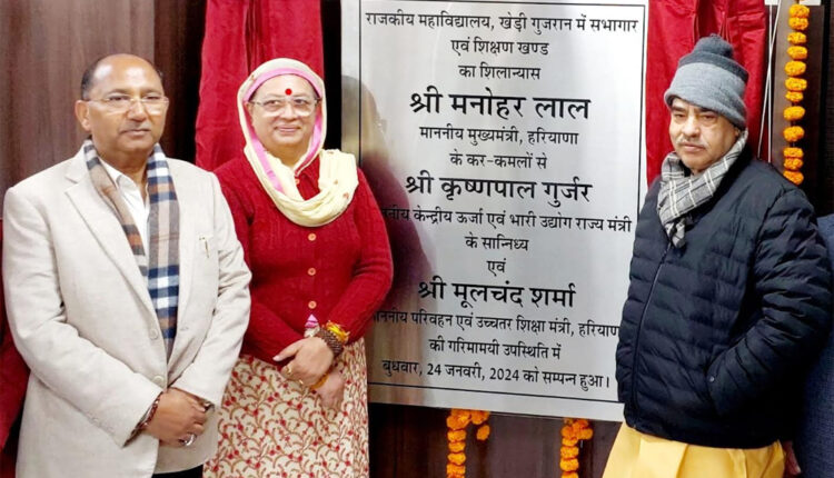 Chief Minister Manohar Lal gifted development projects worth Rs 270 crore through video conference in Faridabad district.