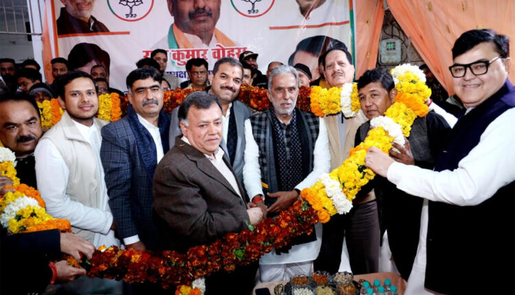 ग्रीवेन्स कमेटी के सदस्य परविन्द्रर मल्होत्रा(शंटी) द्वारा स्वागत समारोह का आयोजन