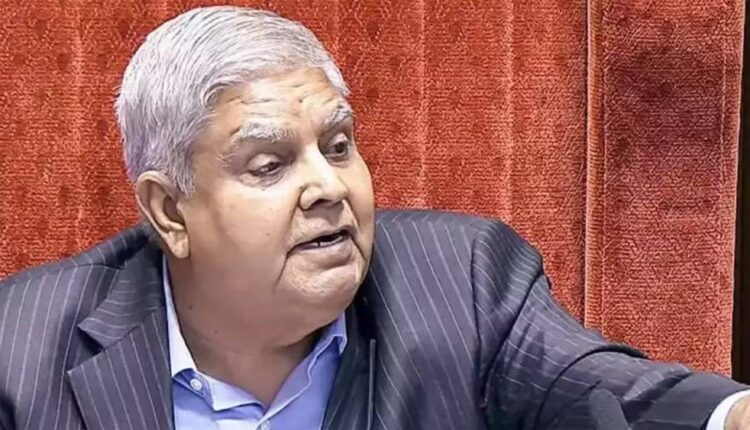 Opposition's notice of no-confidence motion against Dhankhar