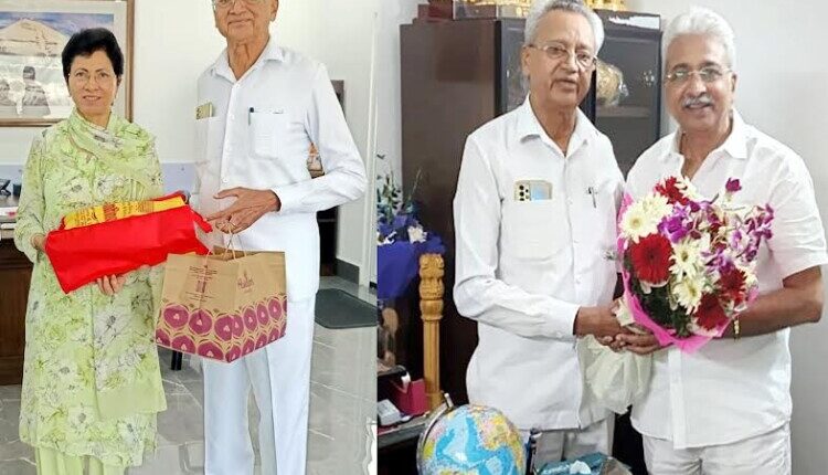 Dr. S.L. Sharma met MP Kumari Selja and State President Rao Narendra