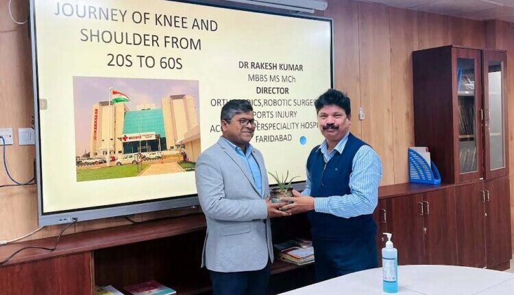 Do not ignore joint pain: Dr. Rakesh Kumar