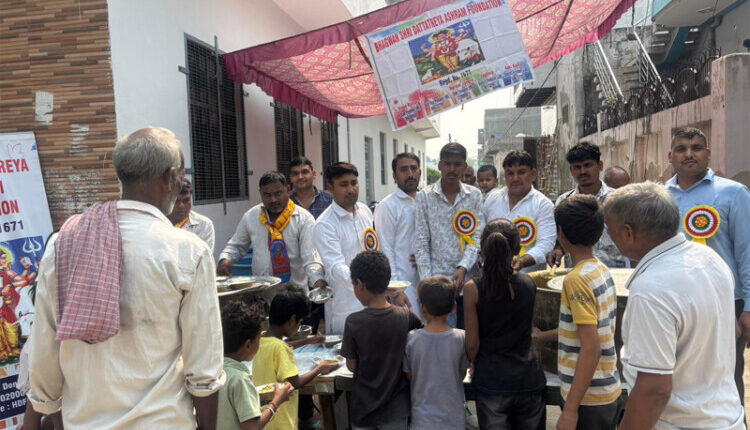 भगवान श्री दत्तात्रेय आश्रम फाउंडेशन (हरियाणा) द्वारा विश्वकर्मा जयंती के अवसर पर भव्य भंडारे का आयोजन