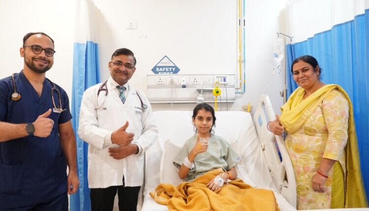 Doctors at Yatharth Super Speciality Hospital, Sector 88, Faridabad saved the life of an 11-year-old girl, relieving her of severe breathing problems.