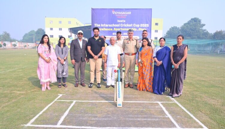 Inter-school cricket tournament inaugurated at Vidyasagar International School Gharaunda Branch