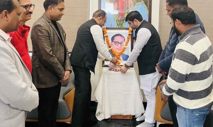 BJP pays emotional tribute to Baba Saheb Dr. Bhimrao Ambedkar on Mahaparinirvan Diwas