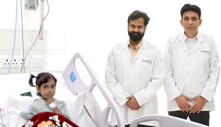 A 5-year-old innocent child got a new lease of life; Yatharth Super Speciality Hospital, Sector-20, Faridabad successfully treated her heart defect without a major incision.
