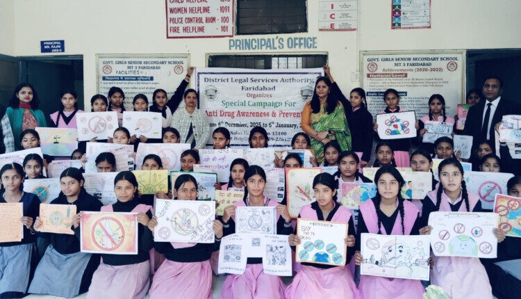 Dalsa Faridabad organized a poster making program to spread awareness among students against drug abuse.
