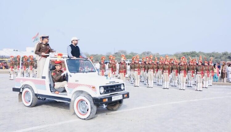 Full dress file rehearsal for the 77th Republic Day celebrations