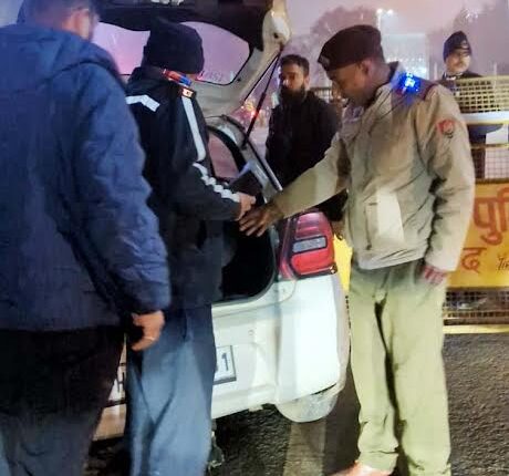 The New Year's celebrations remained peaceful, with police deployed at every corner.