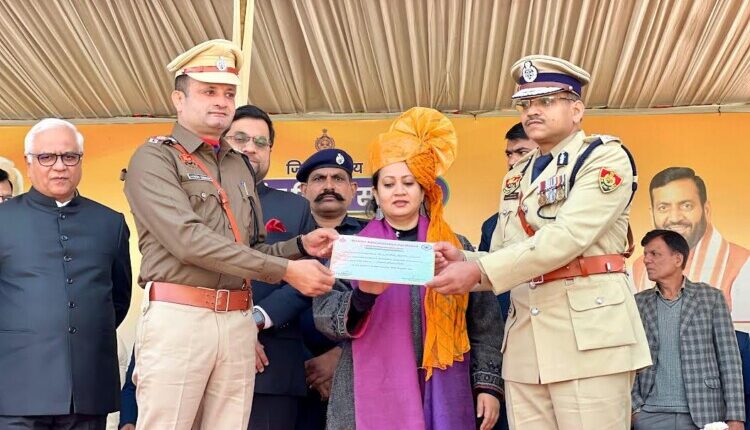 The combined male and female police contingent stood first in the Republic Day parade.