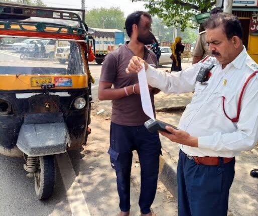 Traffic police take strict action, issue 56,220 challans in March