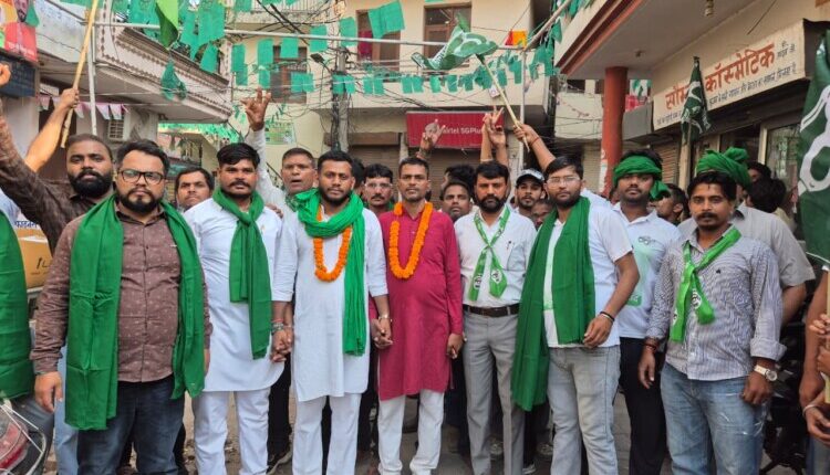 A historic crowd gathered in Ward No. 10, Abhaypur—the name of “Ankush Nishad” echoed in every street and every area.