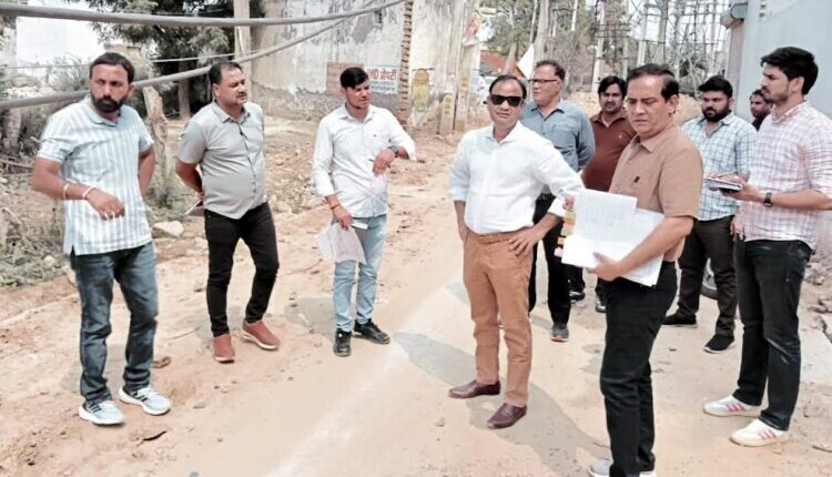 Corporation Commissioner Dhirendra Khadgata visited Division One.