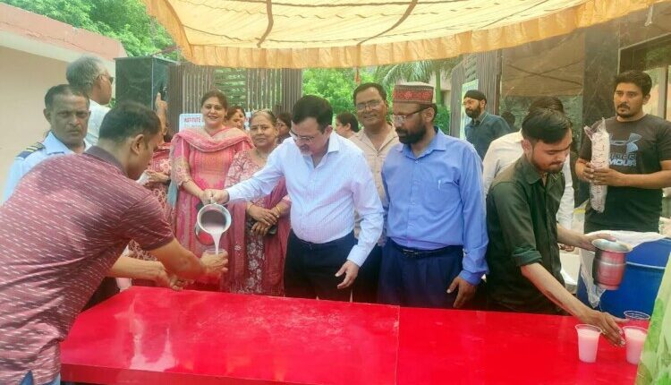 A stall serving cool, sweet water was set up at IMT on the occasion of 'Somi Amavasya' during Adhikmas.