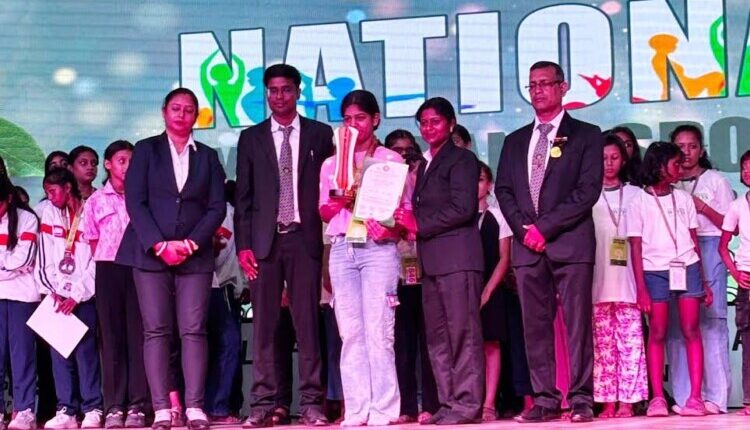 Mehar Aneja won gold and silver medals at the Yoga Championship.