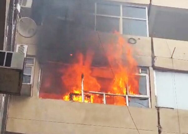 Massive fire breaks out in lawyers' chambers at the Sector-12 court complex; AC explodes; records reduced to ashes.