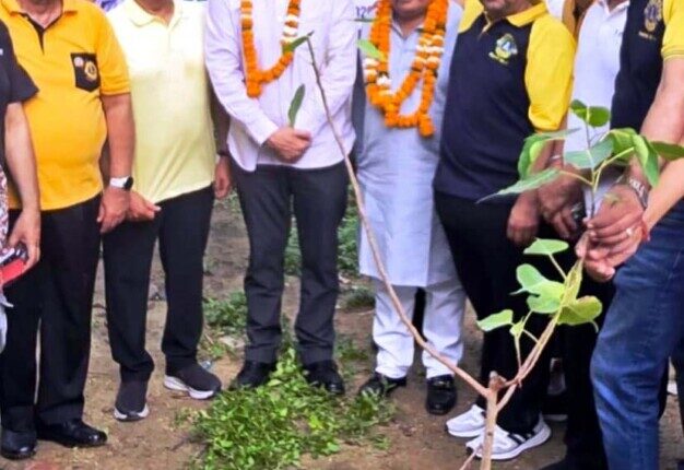 Lions Club Faridabad Old conveys a message of a green future through a tree plantation drive.