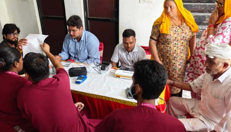 85 people underwent check-ups at the free health screening camp organized by Accord Hospital.
