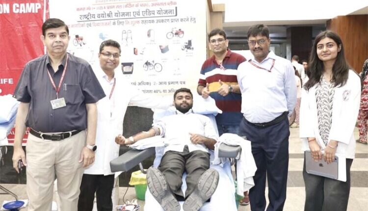 Every Drop a Heartbeat: ESIC Blood Center, Faridabad, Strengthens the Pledge to Save Lives Through a Voluntary Blood Donation Drive.