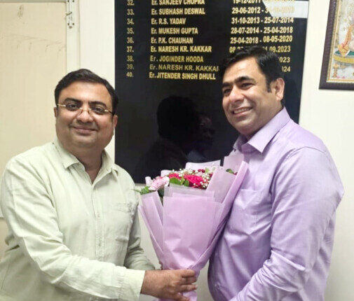 Amit Kamboj has assumed charge as Superintending Engineer of the Faridabad Circle.
