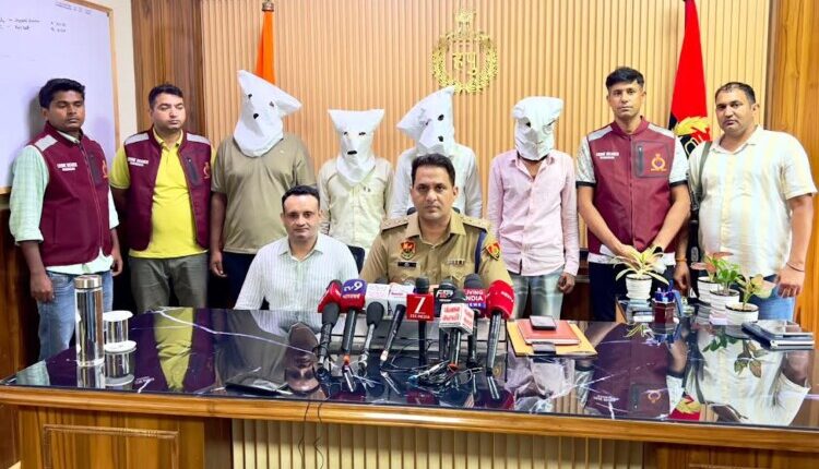 Four accused arrested for robbing a liquor contractor of cash.