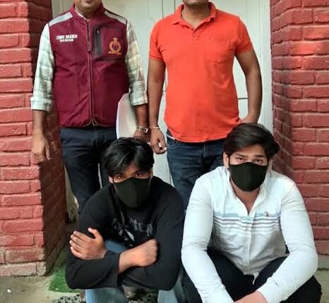 Two students arrested in connection with a country-made pistol recovered from the court premises; search on for the seller.