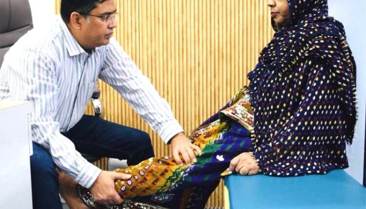Free bone and joint check-up camp organized at Marengo Asia Hospitals, Faridabad; 85 people underwent screening.