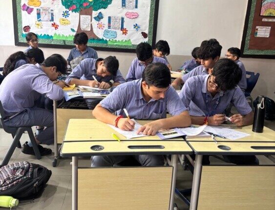 Creative Poetry Writing Activity Organized at The Modern School as Part of Hindi Fortnight