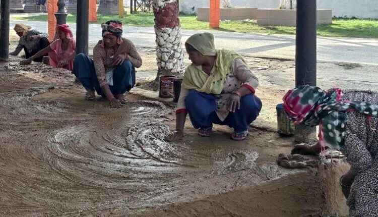 Preparations for the third Surajkund Diwali Mela are in full swing; artisans are busy giving the final touches to the venue.