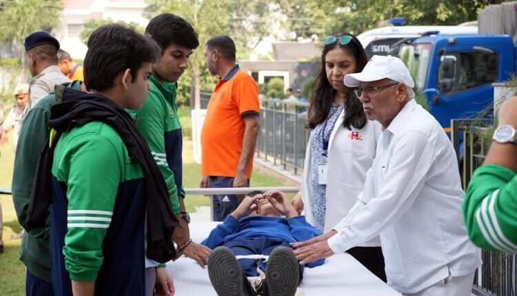 Mock drill conducted at Manav Rachna International School for earthquake disaster preparedness