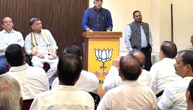 A grand foot march (padyatra) will be organized as part of the ‘Save Democracy, Eliminate Anarchy’ campaign: Krishan Pal Gurjar